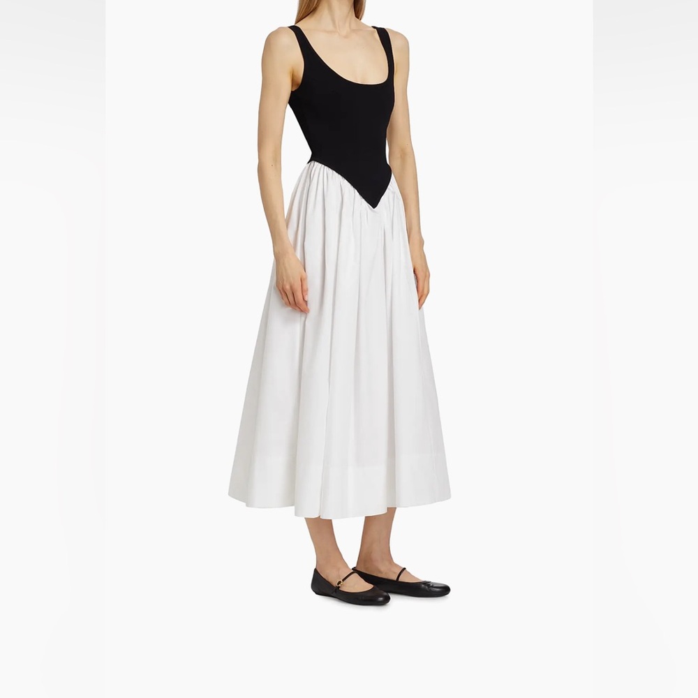 NWT Ronny Kobo Verda colorblock knit midi dress XS